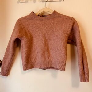 Uniqlo Women's Soft Pink Crew Neck Sweater